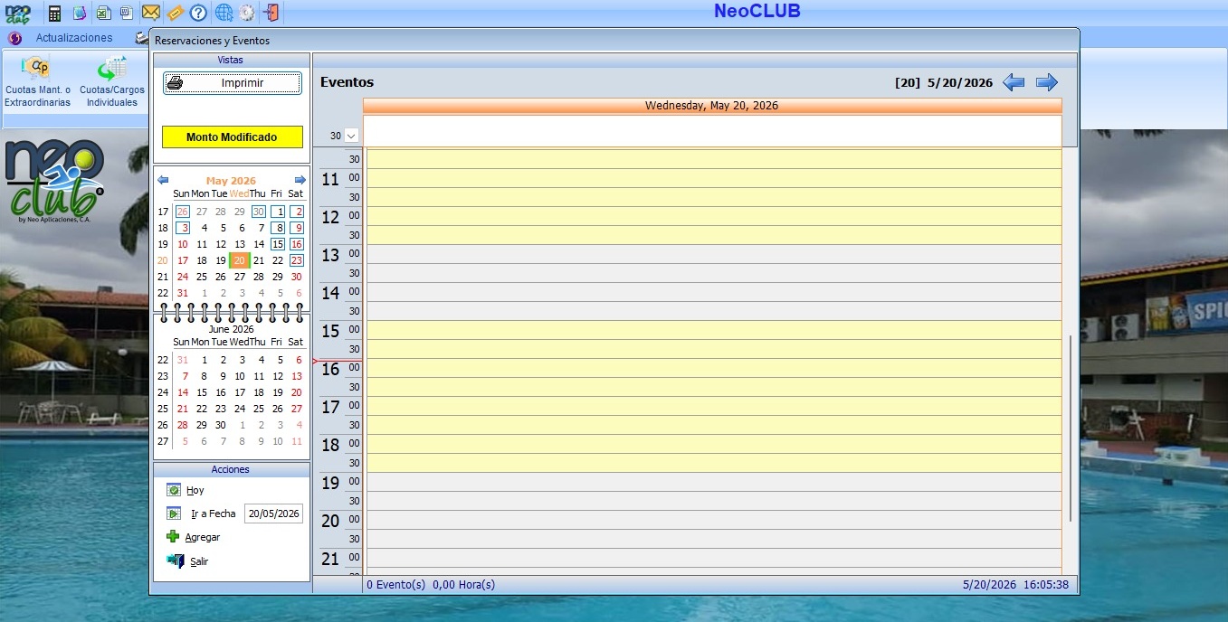 NeoCLUB - Ficha del socio con datos personales y membresía